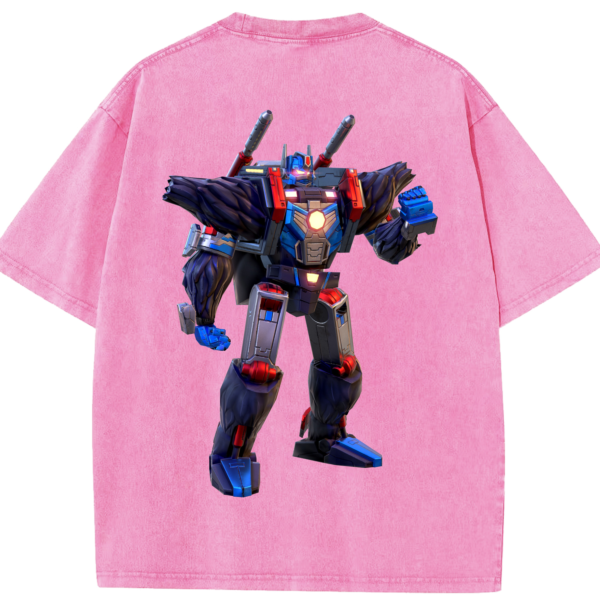（画像用）  綿100% ヴィンテージ風 半袖Tシャツ（背面プリント）